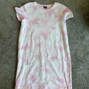 Vince Camuto Pink Tie-Dye t-shirt dress
